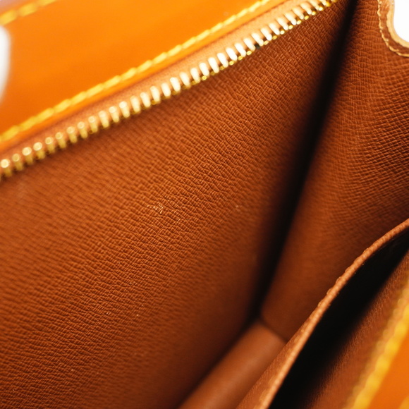 [3yb1262] Auth Louis Vuitton Clutch Bag Epi Pochette Homme M52528 Zipang Gold - Picture 12 of 13